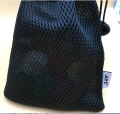 Grosir High Quality Black Polyester Mesh Bag