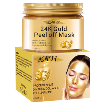 Hot Sales: Natural Anti-Aging Whitening Organic 24K Gold Collagen Peeling Peel-Off Gold Facial Mask