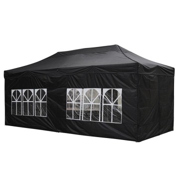 10x10ft Garden Gazebo Tent: เหมาะสำหรับงานปาร์ตี้กลางแจ้งตลาดและงานแสดงสินค้าที่มีกำแพงที่ถอดออกได้ 4 ตัว