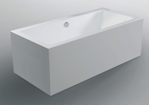 2014 New Style Rectangular Acrylic Freestanding Hot Tub (JL629)