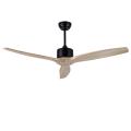 Modern simple natural wooden ceiling fan without light