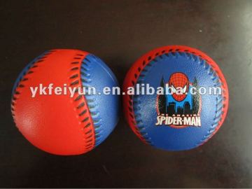 pu soft baseball with spider-man