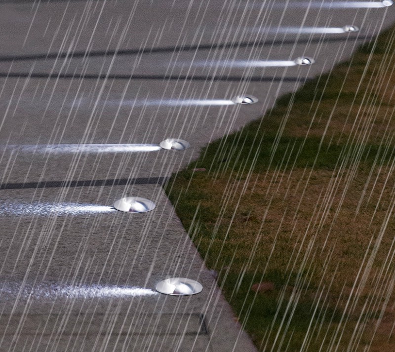 Luces empotradas de paisaje de tres vías de 2W