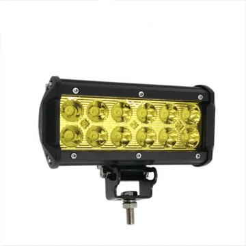 36W Double Row LED Strip Lamp for SUV - Yellow Fog Lamps and Vehicle Working Lights