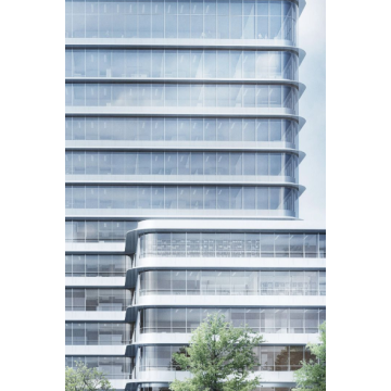 Revêtement en poudre de fluorocarbone pour mur-rideau architectural