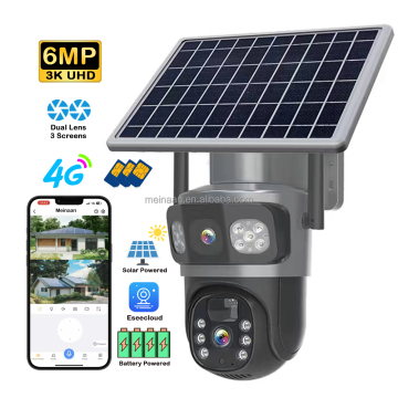 Eseecloud 4G Wireless Solar Panel PTZ Camera 4K CCTV Outdoor Security