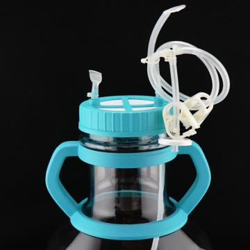 Flask erlenmeyer tinggi 5 liter tinggi dengan tabung