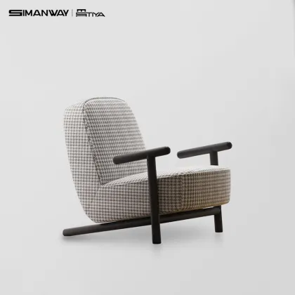 Modern Leisure Solid Wood Lounge Chair