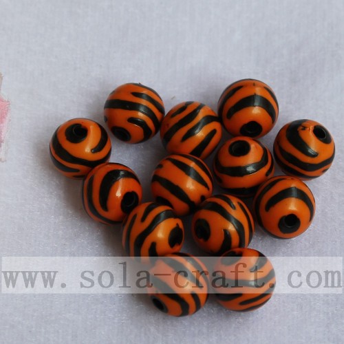 Wholesale Fashion Colorful Jewelry Acrylic Black Stripe Beads