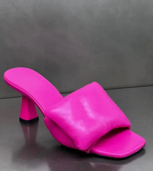 Women Pumps Party Square Head Sandals Slippers