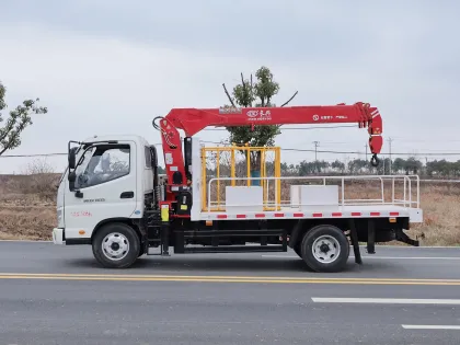 Foton Aoling Blue Exemption Beijing Brand Telescopic Boom Truck Crane