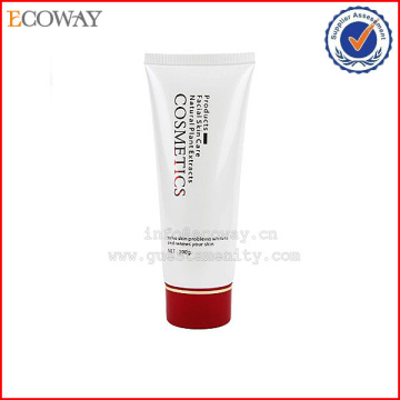 High class skin care cosmetic tube with clear screw cap