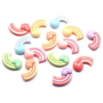 Popular Heart Kawaii Flatback Resin Beads Charms For Handmade Craft Decor Phone Toy Accessories Beads