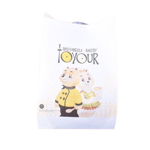 Gravure Print Colorful Tear Off Zip Bakery Bag With Window