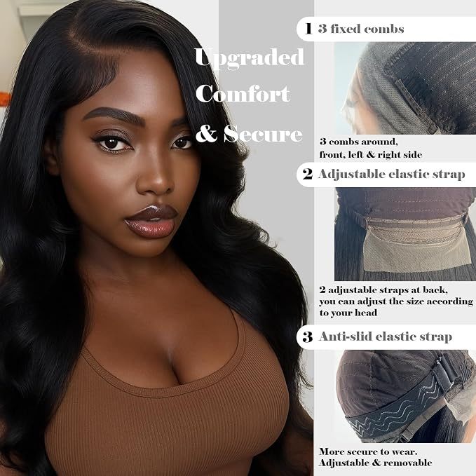 13x6 body wave human hair lace front wig