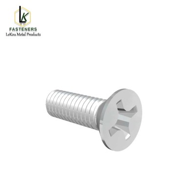 Шрубы Phillips з плоскай патаемнай галоўкай з нержавеючай сталі