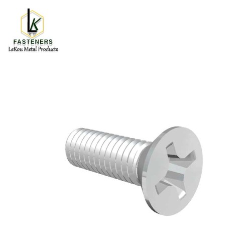 Шрубы Phillips з плоскай патаемнай галоўкай з нержавеючай сталі