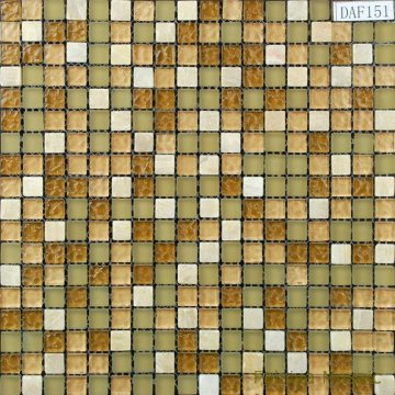 Matt Crystal Mosaic Glass and Stone Mosaic DAF151