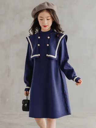 Korean Style Foreign Style Little Girl Girls Dress