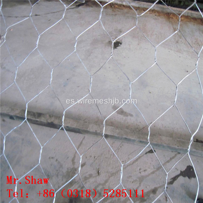 Malla de alambre hexagonal Gabion