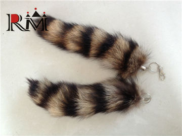 Factory direct sale 100% genuine Raccoon Tail Fur for garment accessories