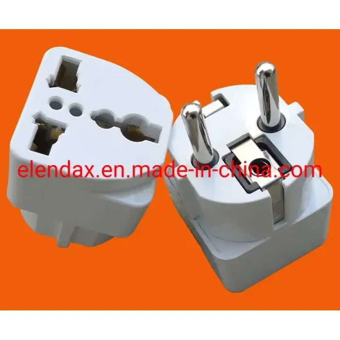 Adaptador universal de clavija redonda con cargador USB P7086