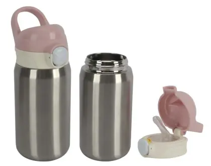 STAINLESS STEEL BOUNCING STRAW THERMOS CUP