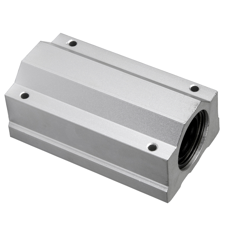 SCE/SCS8LUU to SCS16LUU Aluminium Round Linear Guide Slider Block Bearings for CNC Machines