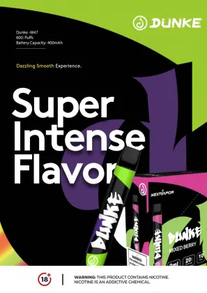 Dunke disposable 600puffs vape pen vape tank atomizer