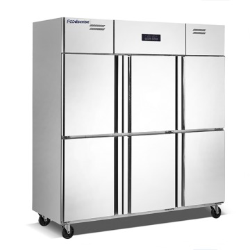 High Quality 6-Door Frost-Free Vertical Refrigerator with Fan Cooling