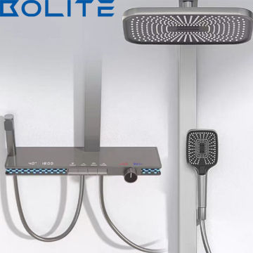 Intelligent Thermostatic Rainfall Shower System with LED Display