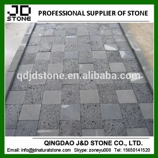 stone with hole paver/ volcanic stones for garden