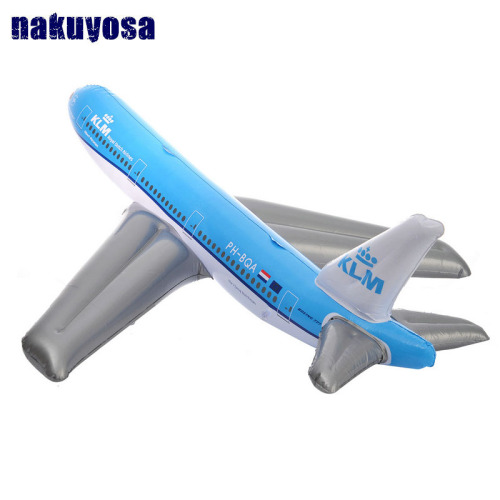 Blue aircraft Inflatable toy Inflated plane Model Stage Props Children Birthday Party Favor Theme Party supply best gift for kid