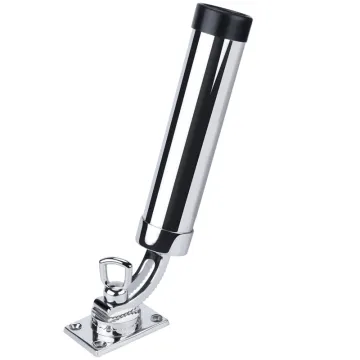 Marine 316 Stainless Steel Fishing Deck Mount 360 Adjustable Rod Holder