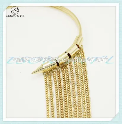 Women Exaggerated Gold Jewelry, Gold Jewelry Display, Chain Necklace Jewelry