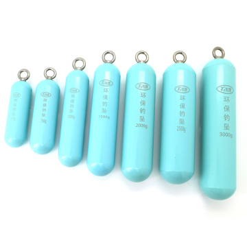 Deep Sea Cylinder-Shaped Eco-Friendly Alloy Fishing Sinkers 500g-3000g