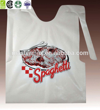 2016 FDA/BRC/SA OEM manufacturer disposable polyethylene food industrial bibs