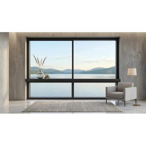 Janela deslizante de alumínio com 2 painéis Jazz Auto Lock