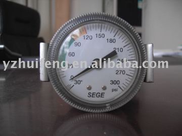 Pressure gauge with U-clamp