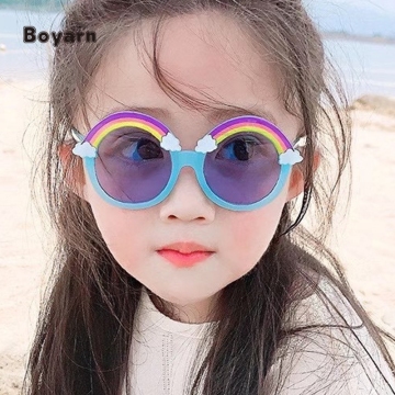 Cute Transparent Rainbow Kids Sunglasses