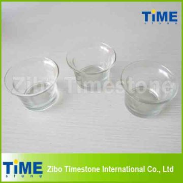 Round Shape Transparent Glass Candle Holders
