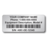 Preprinted Polyester label, Matte Silver PET film, 2 x 1, (3000 per Roll)