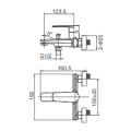Wall Mount Single-Lever Bath Mixer