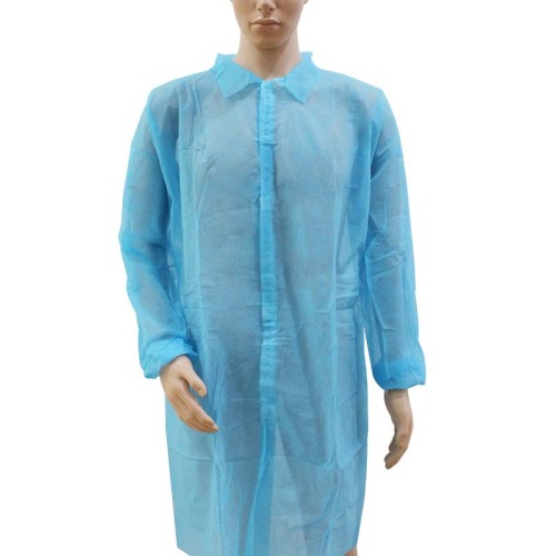 Disposable lab coat With Shirt Collar