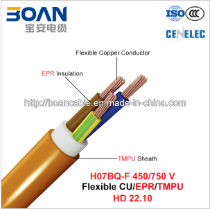 H07bq-F, Rubber Cable, 450/750 V, Flexible Cu/Epr/Tmpu (HD22.10)