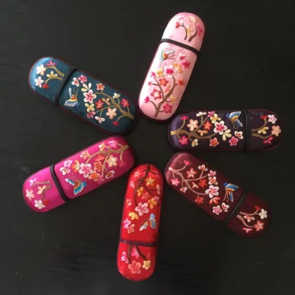 Hand Embroidery Brocade Box