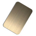 Stainless Steel Brushed Red Copper Plate