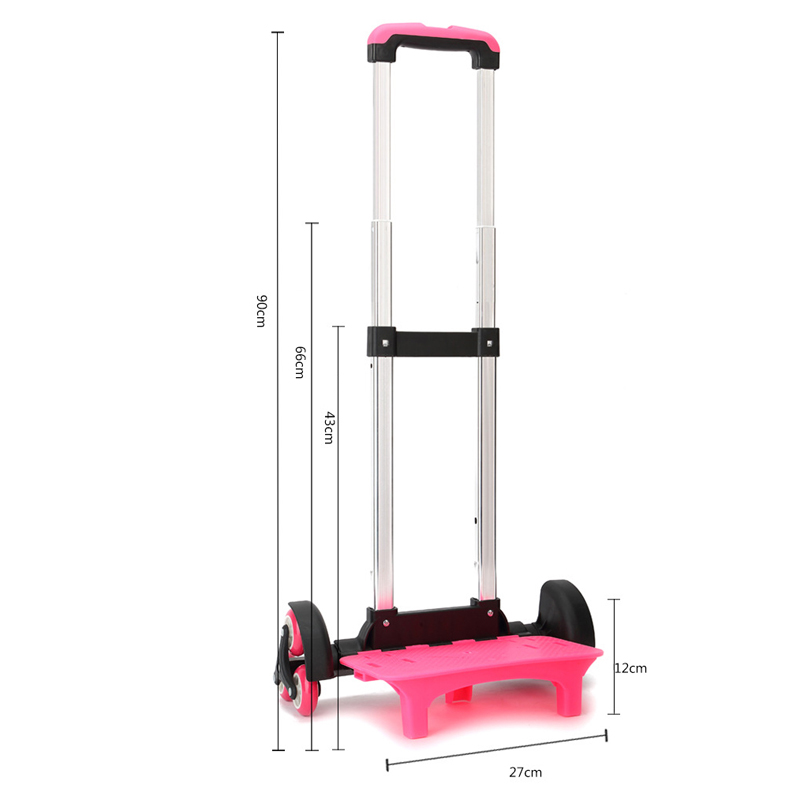 Kid Trolley For Backpack And School Bag Luggage For Children 2/6 Wheels Expandable Rod High Function Trolly