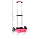 Kid Trolley For Backpack And School Bag Luggage For Children 2/6 Wheels Expandable Rod High Function Trolly