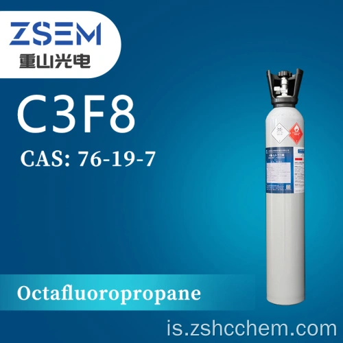 C3F8 Octafluoropropane CAS: 76-19-7 99,999% High Purity ets efni Kína ...